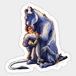 The Blue Lion Sticker